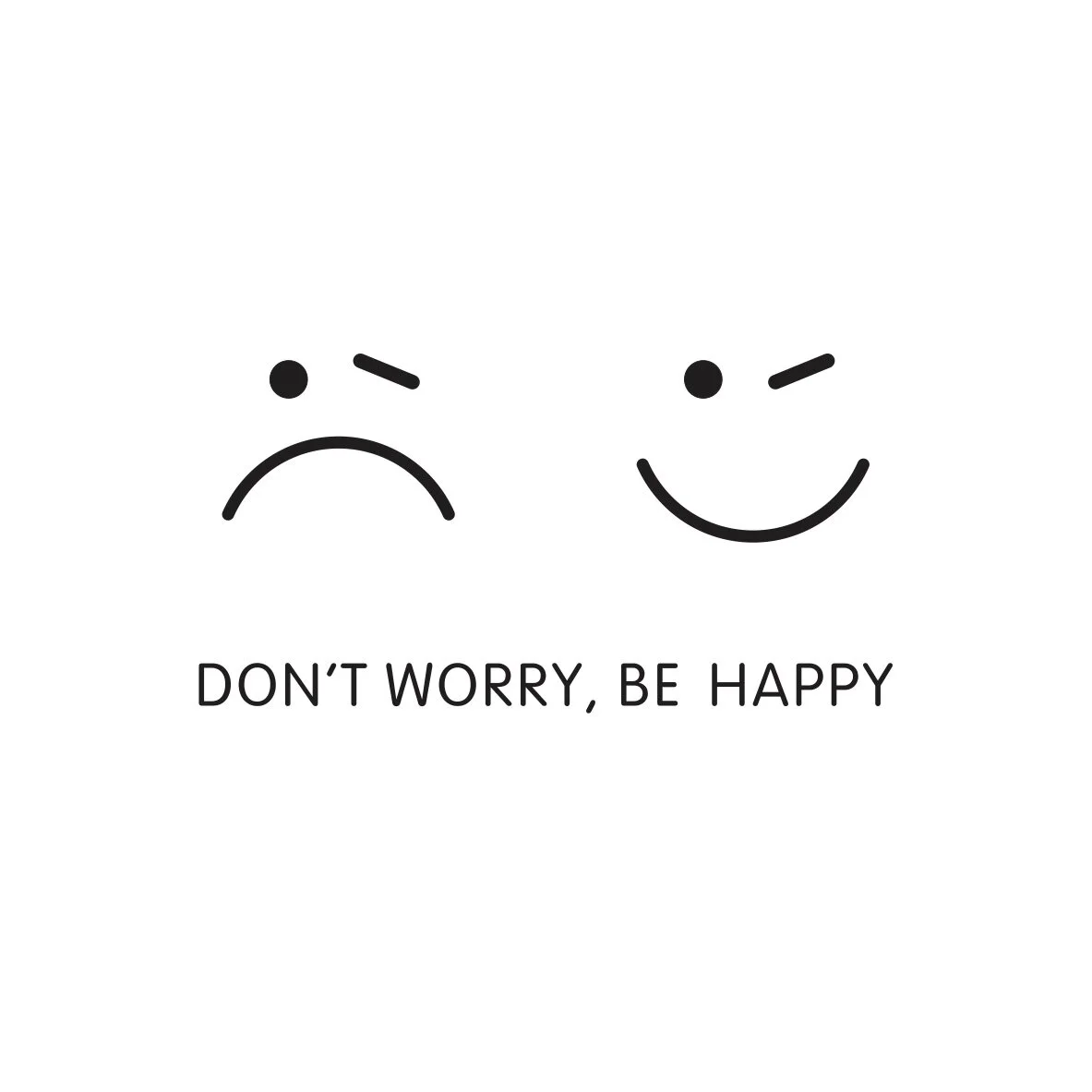 HIME Don't worry. Be happy. シルクスクリーン（A4 Print Wall